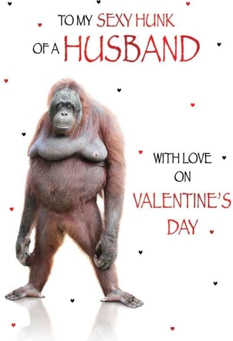 Sexy Hunk Husband Valentine's Day Card