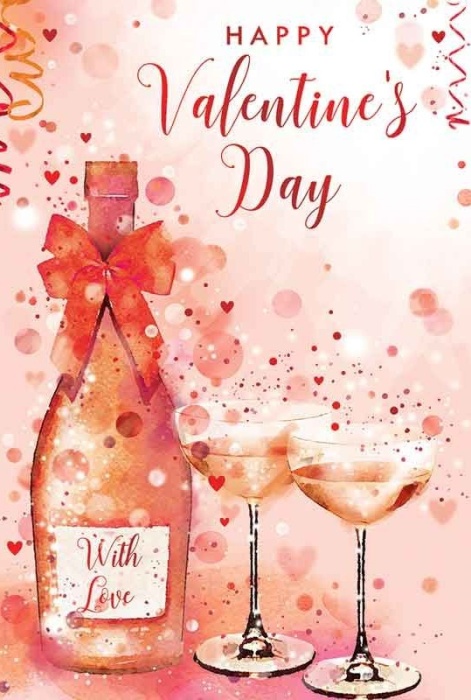 Love Bubbly Valentine's Day Card