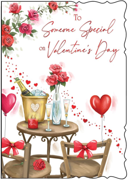 Romantic Dinner Someone Special Valentine's Day Card