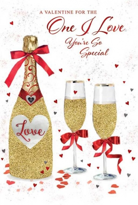 Bottle Of Love One I Love Valentine's Day Card