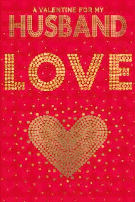 Love Heart Husband Valentine's Day Card