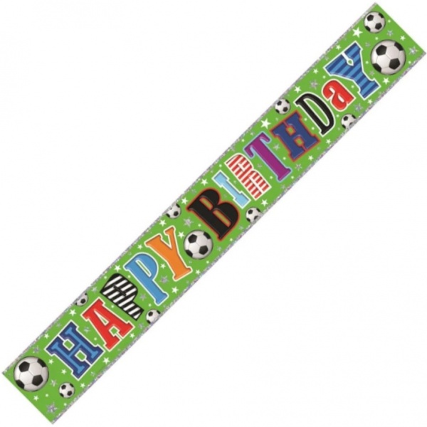 Football Birthday Wall Banner