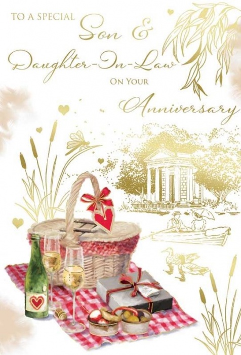 Picnic Son & Daughter-In-Law Anniversary Card