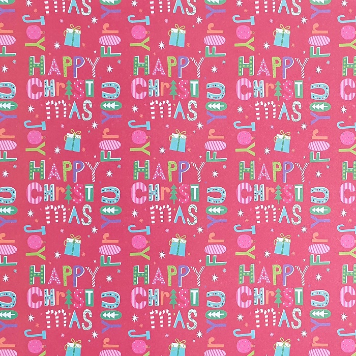 Christmas Joy Christmas Gift Wrap Sheet