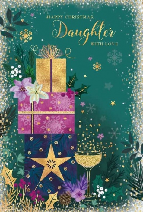 Christmas Fizz Daughter Christmas Card