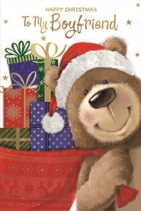 Christmas Bear Boyfriend Christmas Card