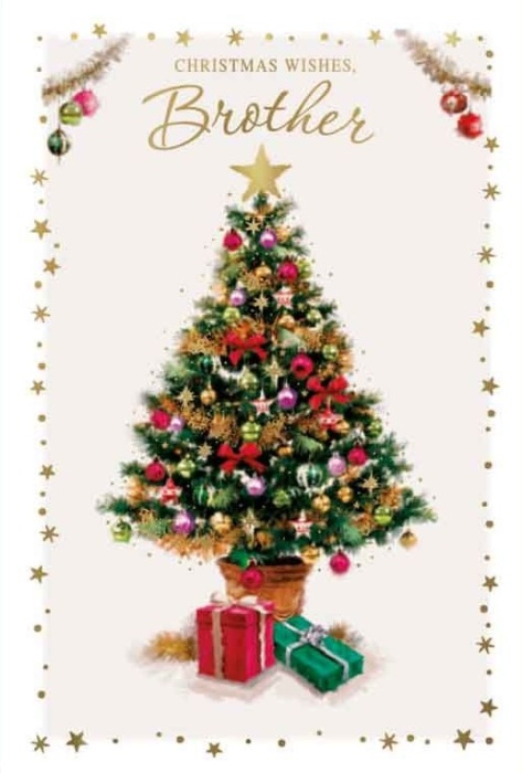 Christmas Tree Brother Christmas Card