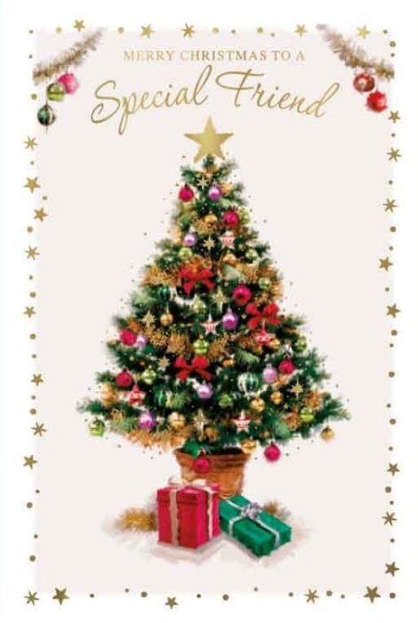 Christmas Tree Friend Christmas Card