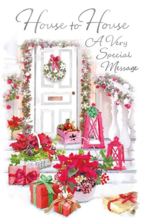 Festive Welcome House To House Christmas Card