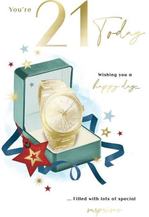 Watch 21st Birthday Card