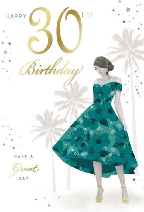 Birthday Girl 30th Birthday Card